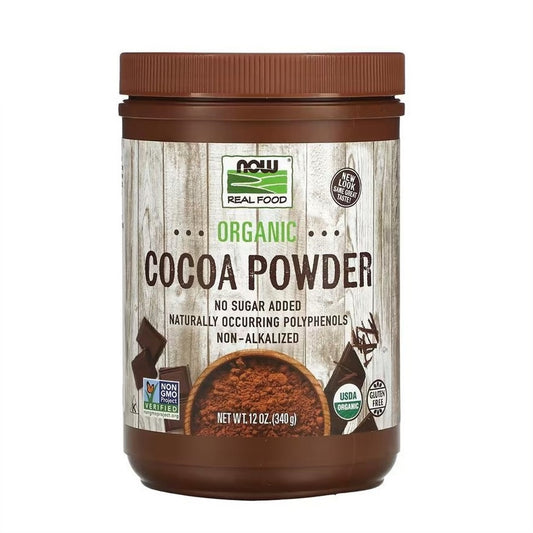 NOW Foods Organic Cocoa Powder 12 oz (340 g) [Parallel Import]
