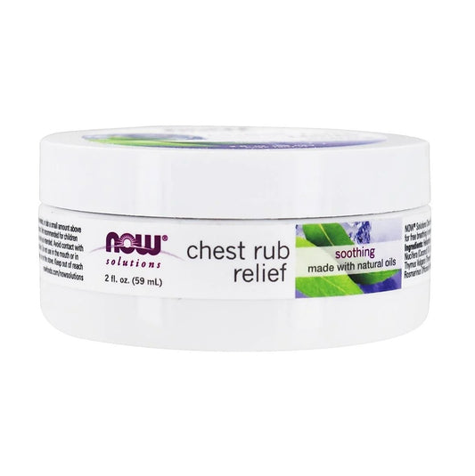 NOW Foods Solutions Soothing Chest Balm 2 oz / 59 ml \[Hong Kong Official Product]
