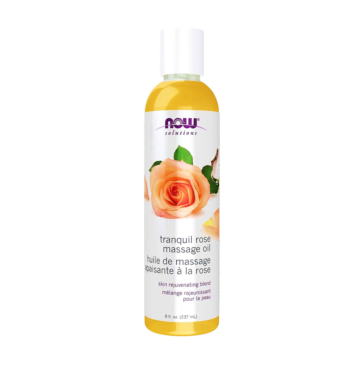 NOW Foods Solutions Tranquil Rose Massage Oil, 8 fl oz (237 ml) [Hong Kong Official Product]

