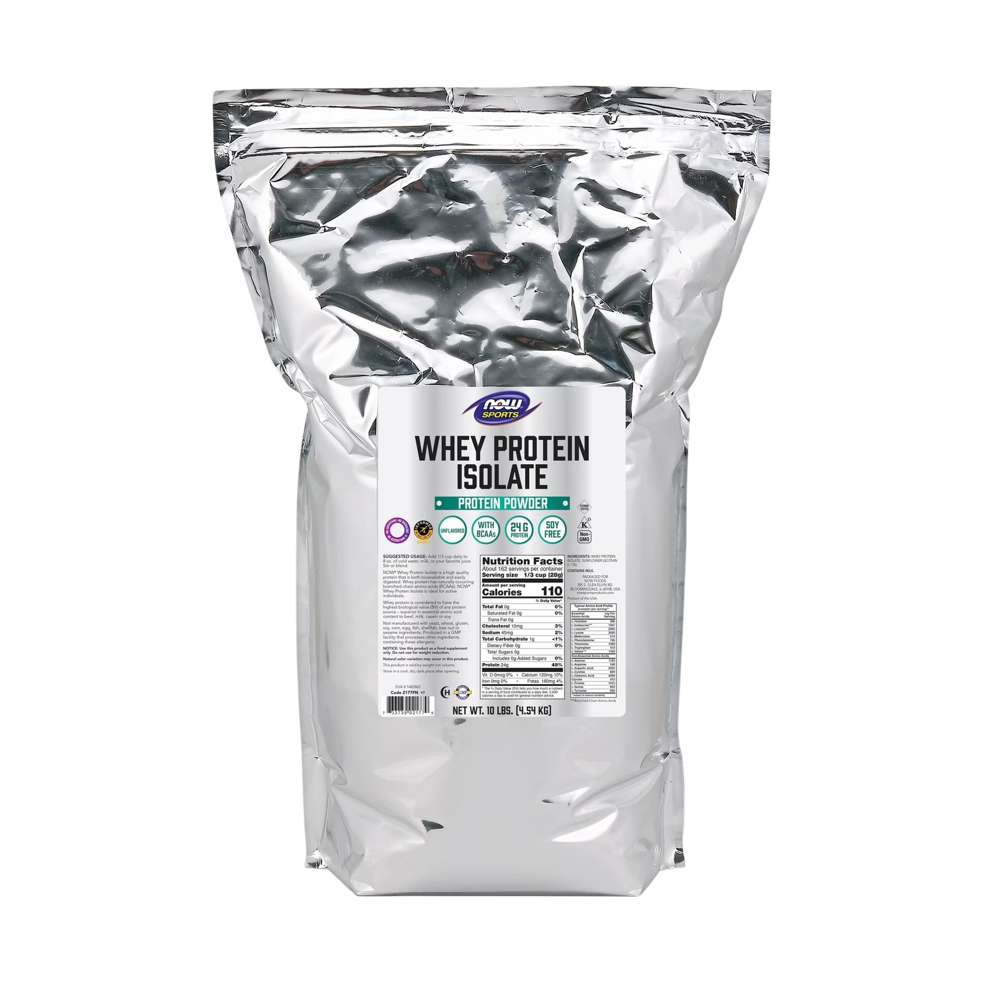 NOW_Foods_Sports_Whey_Protein_Isolate_Unflavored_10_lbs_4.54KG
