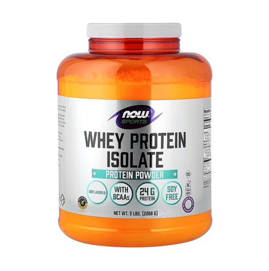 NOW Foods Sports Whey Protein Isolate Unflavored 5 lbs (2,268 g) [Authorised Distributor]
NOW Foods 運動型 分離乳清蛋白粉 原味 5 磅（2,268 克）[香港行貨] 