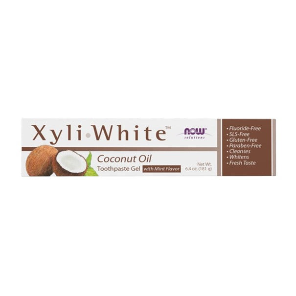 NOW Foods XyliWhite 椰子油牙膏凝膠 薄荷味 6.4 盎司（181 克）