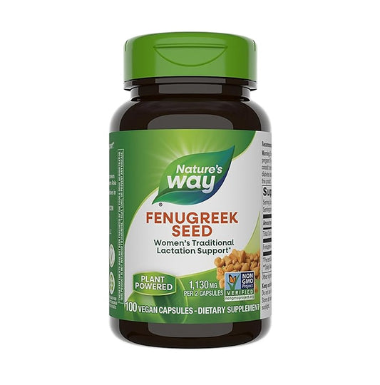 Nature's Way 胡蘆巴籽 100 粒全素膠囊（每2粒膠囊 1,130 毫克）