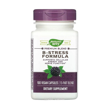 Nature's Way B-Stress Formula 100 Vegan Capsules #40631 [Parallel Import]
