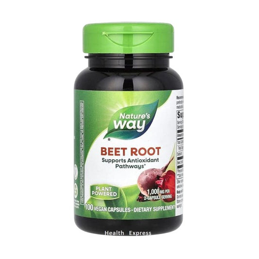 Nature's Way Beet Root, 100 Vegetarian Capsules (1,000 mg per 2 capsules) [Original Parallel Import] #10400
