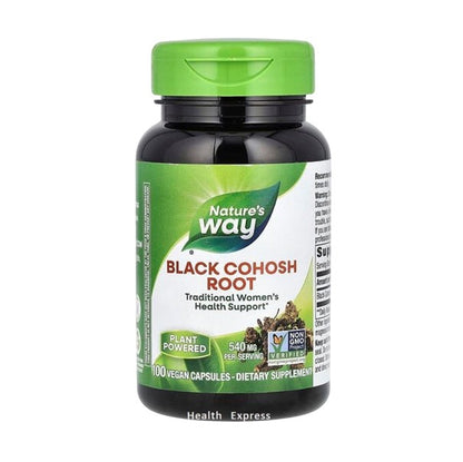 Nature's Way Black Cohosh Root, 100 Vegetarian Capsules (540 mg per capsule) [Parallel Import] #10500
