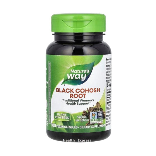 Nature's Way Black Cohosh Root, 100 Vegetarian Capsules (540 mg per capsule) [Parallel Import] #10500
