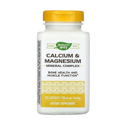 Nature's Way Calcium Magnesium Mineral Complex 250 Capsules (750 mg per 3 Capsules) #41311 [Parallel Import]
