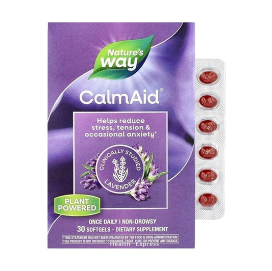 Nature's Way CalmAid Clinically Studied Lavender 30 Softgels #15819 [Parallel Import]
