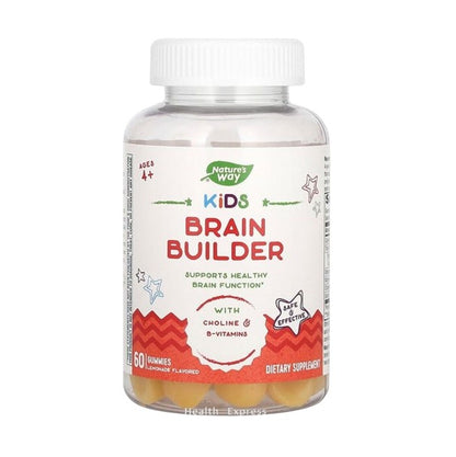 Nature's Way Children's Brain Development Support Gummies, Ages 4+, Lemonade Flavor, 60 Gummies [Parallel Import] #13882
