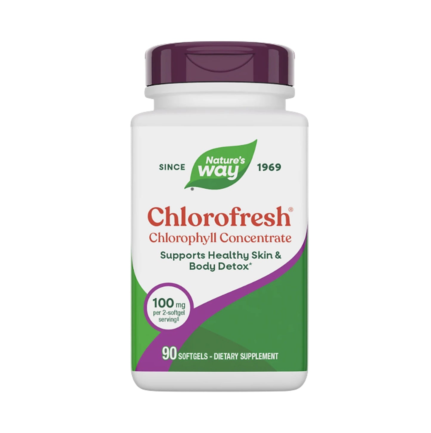 Nature's Way  Chlorofresh Chlorophyll Concentrate 90 Softgels (50 mg per Softgel) #3550 [Parallel Goods]