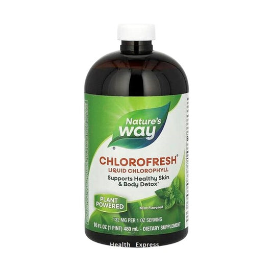 Nature's Way Chlorofresh Liquid Chlorophyll Mint Flavor 16 fl oz (480 ml) (132 mg per 2 tablespoons) #3501 [Parallel Import]
