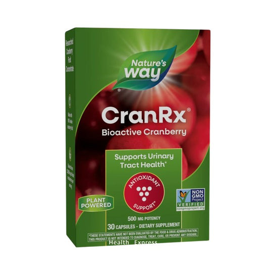 Nature's Way CranRx BioActive Cranberry 500 mg, 30 Vegetarian Capsules [Parallel Import] #15289
