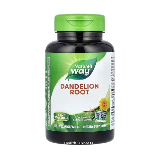 Nature's Way Dandelion Root, 100 Vegetarian Capsules (1,575 mg per 3 capsules) [Original Parallel Import] #12300
