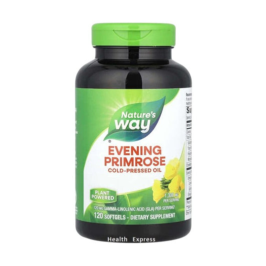 Nature's Way Evening Primrose Cold-Pressed Oil 1,300 mg 120 Softgels #15419 [Parallel Import]
