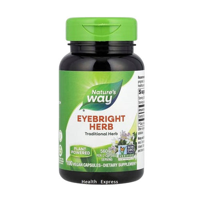 Nature's Way Eyebright Herb 100 Vegan Capsules (560 mg per 2 Capsules) #12500 [Parallel Import]
