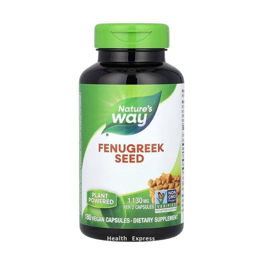 Nature's Way Fenugreek Seed, 180 Vegetarian Capsules (1,130 mg per 2 capsules) [Parallel Import] #14610
