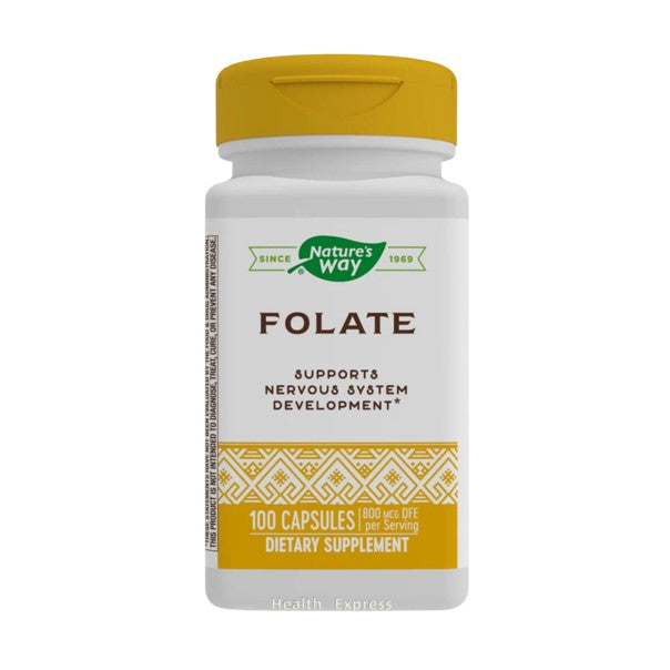 Nature's Way Folic Acid, 100 Capsules [Parallel Import] #40451
