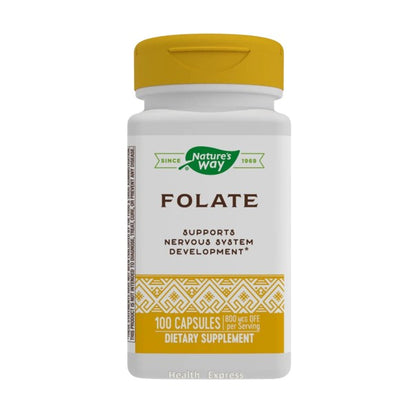 Nature's Way Folic Acid, 100 Capsules [Parallel Import] #40451
