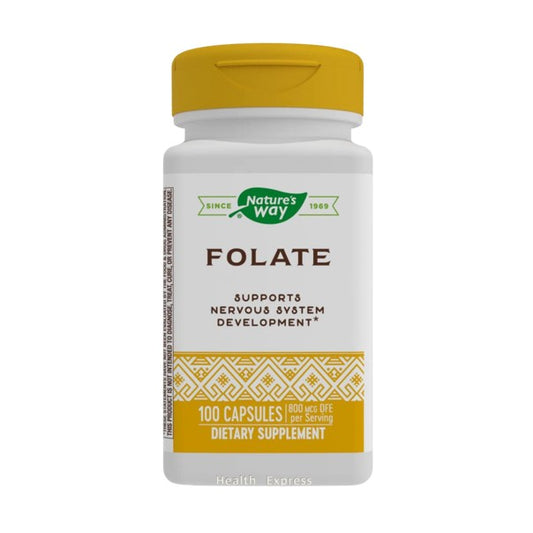 Nature's Way Folic Acid, 100 Capsules [Parallel Import] #40451
