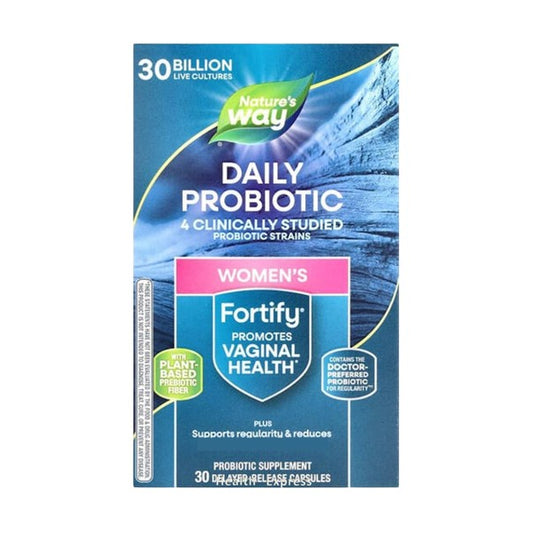 Nature's Way Fortify Women's Daily Probiotic + Prebiotics 30 Billion 30 Delayed-Release Capsules #10295 [Parallel Import]
