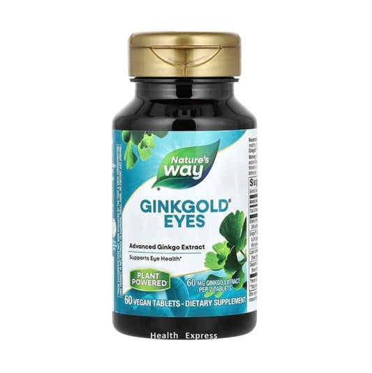 Nature's Way Ginkgold Eyes 60 Vegan Tablets (60 mg per 2 Tablets) #15252 [Parallel Import]
