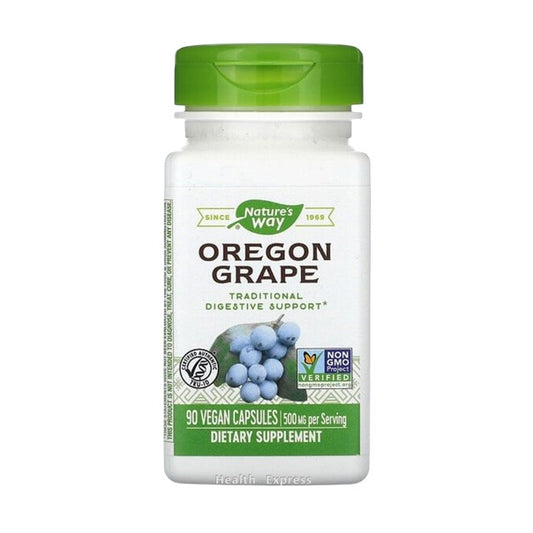 Nature's Way Oregon Grape, 500 mg per serving, 90 Vegetarian Capsules [Parallel Import] #14159
