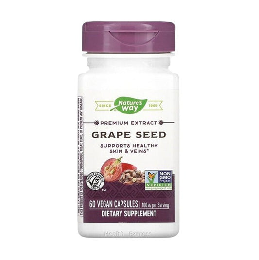 Nature's Way Premium Extract Grape Seed (100 mg per capsule) 60 Vegan Capsules #15352 [Parallel Import]
