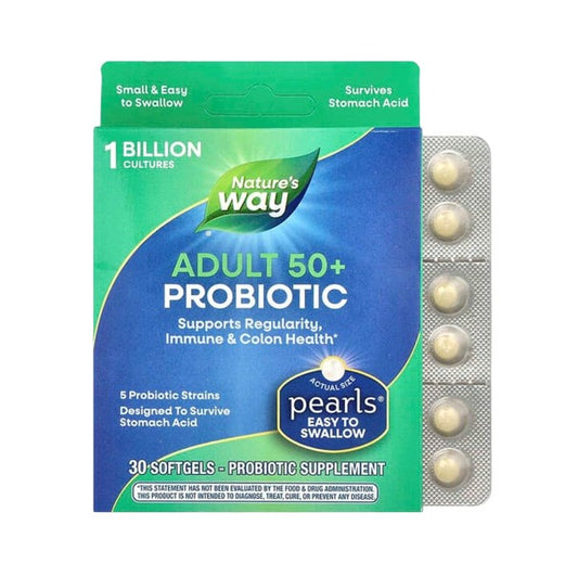 Nature's Way Probiotic Pearls for Adults 50+, 30 Softgels [Parallel Import] #10510
