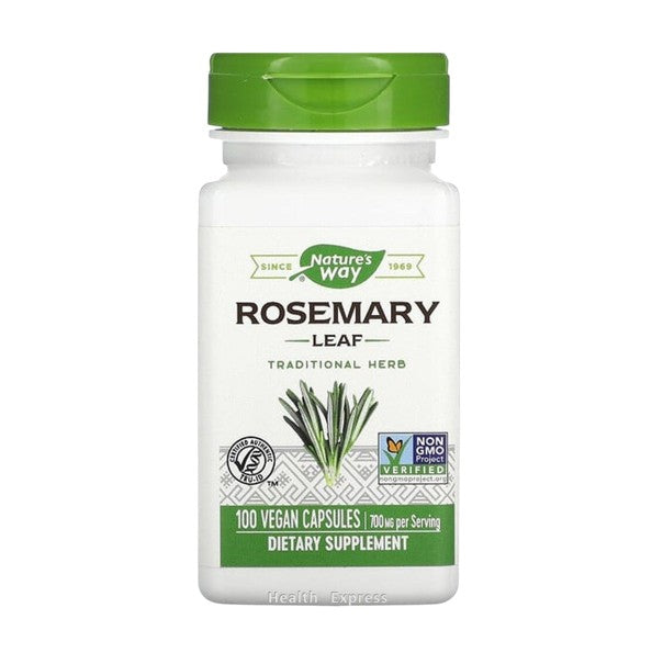 Nature's Way Rosemary Leaf 100 Vegan Capsules (700 mg per 2 Capsules) #14162 [Parallel Import]
