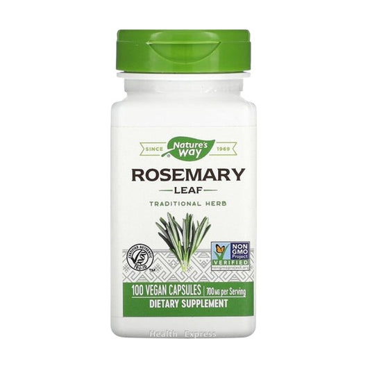 Nature's Way Rosemary Leaf 100 Vegan Capsules (700 mg per 2 Capsules) #14162 [Parallel Import]
