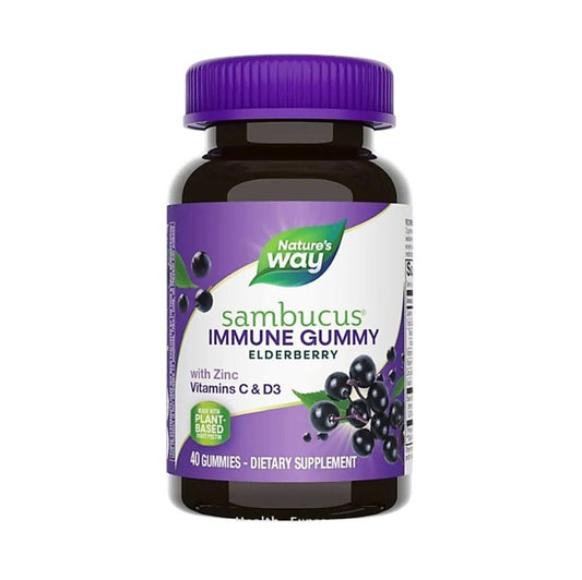 Nature's Way Sambucus Elderberry Immune Gummies, 40 Gummies [HK/Macau Version Parallel Import] #12345
