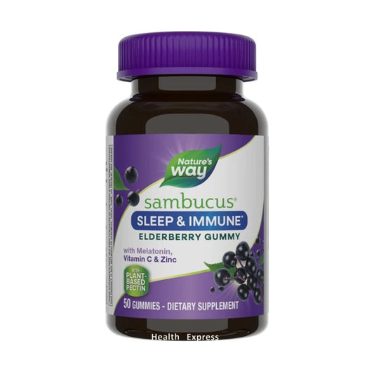 Nature's Way Sambucus Elderberry Sleep + Immune Gummies, 50 Gummies [Parallel Import] #13496
