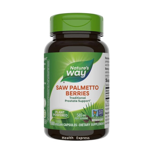 Nature's Way Saw Palmetto Berries, 100 Vegetarian Capsules [Parallel Import] #16750

