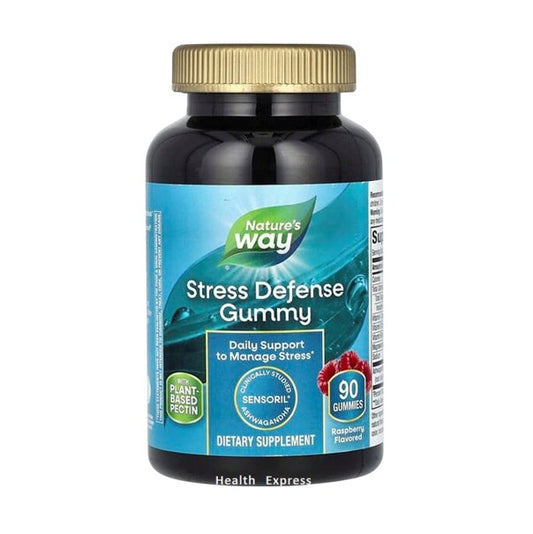 Nature's Way Stress Defense Gummies Raspberry Flavor 90 Gummies #13990 [Parallel Import]
