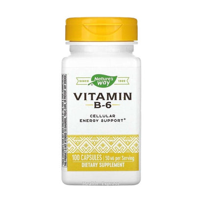 Nature's Way Vitamin B-6, 100 Capsules (50 mg per capsule) [Parallel Import] #40431
