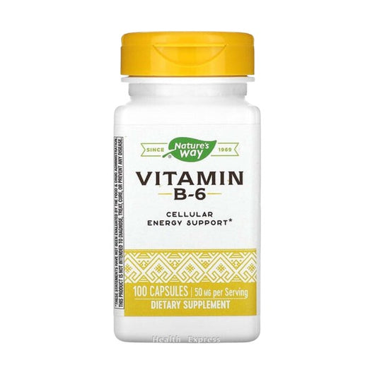 Nature's Way Vitamin B-6, 100 Capsules (50 mg per capsule) [Parallel Import] #40431
