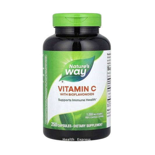 Nature's Way Vitamin C with Bioflavonoids 250 Capsules (1,000 mg per 2 Capsules) #40331 [Parallel Import]

