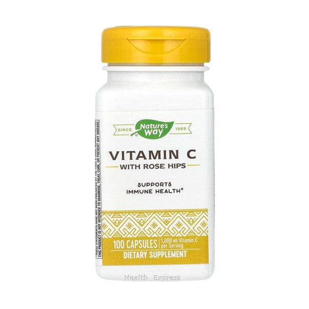 Nature's Way Vitamin C with Rose Hips 100 Capsules #40310 [Parallel Import]

