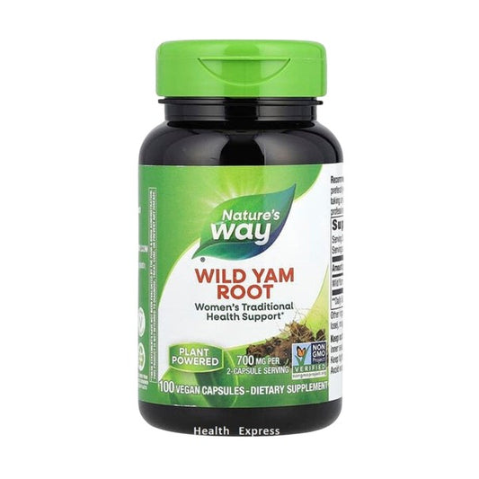 Nature's Way Wild Yam Root, 100 Vegetarian Capsules (700 mg per 2 capsules) [Parallel Import] #17870
