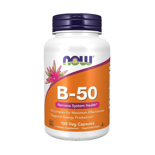 Now Foods B-50 100 Veg Capsules - Vitamin B Complex 50 [Parallel Import]