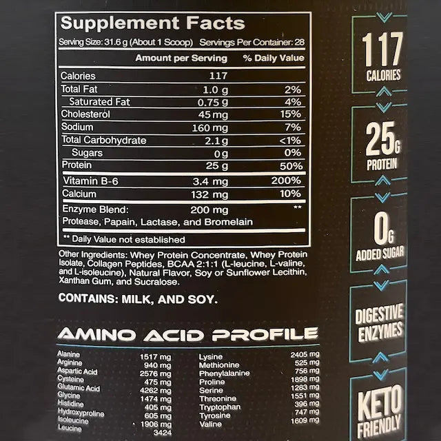EC SPORTS 純乳清蛋白粉 +消化酵素 雲呢嗱雪糕味1.95磅 (Earth's Creation)美國製造 [平行進口]