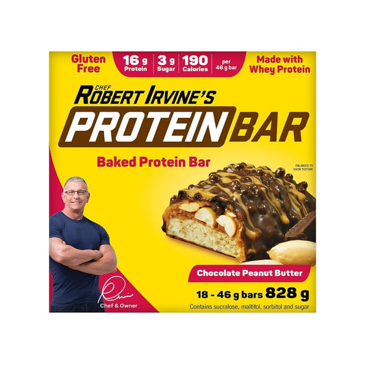 FITCRUNCH-Robert Irvine's FITCRUNCH 6層烘焙蛋白棒 朱古力花生醬味 46克 x 18條 [平行進口]