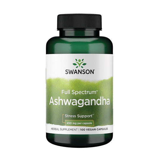 SWANSON 全譜南非醉茄 100 粒素食膠囊（每粒 450 毫克）