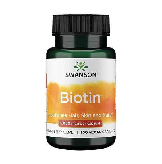 SWANSON 生物素 5000 微克 100 粒素食膠囊