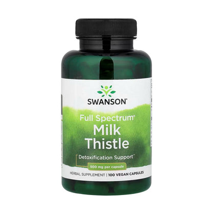 SWANSON Full Spectrum Milk Thistle 500 mg, 100 Vegetarian Capsules \[Parallel Import]
