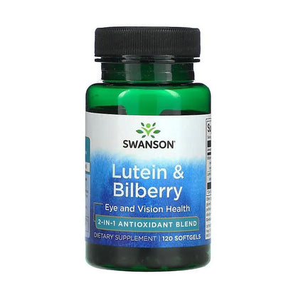 SWANSON Lutein and Bilberry 2-in-1 Antioxidant Blend, 120 Softgels \[Parallel Import]
