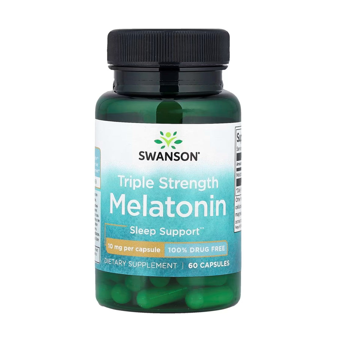 SWANSON Triple Strength Melatonin 10 mg Natural Sleep Support, 60 Capsules \[Parallel Import]
