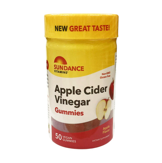 Sundance Apple Cider Vinger Gummies Natural Apple Flavor 50 Vegan Gummies
Sundance 蘋果醋軟糖 天然蘋果口味 50粒素食軟糖