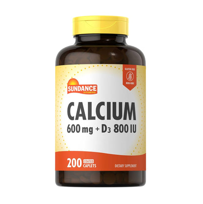 Sundance Calcium 600 mg + Vitamin D3 800 IU 200 Capsules [Parallel Import]
